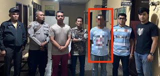 Ayah bejat diamankan Polres Simalungun.