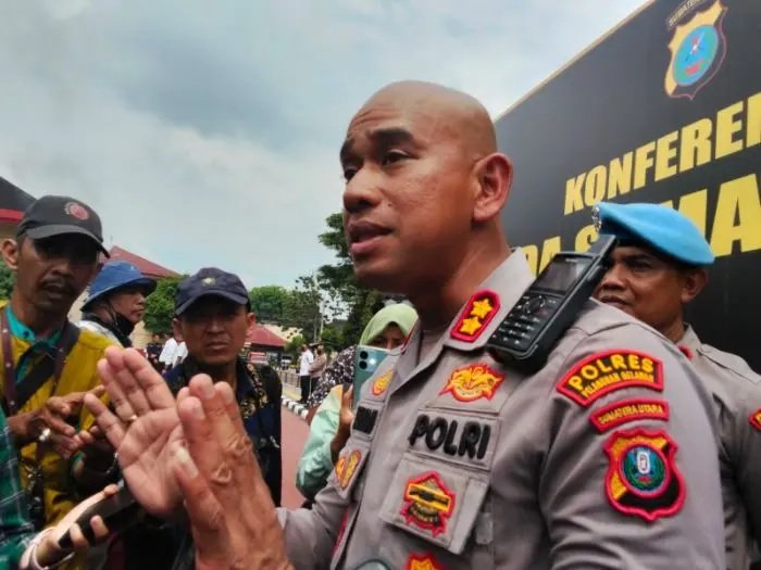 Kapolres Pelabuhan Belawan, AKBP Oloan Siahaan. 