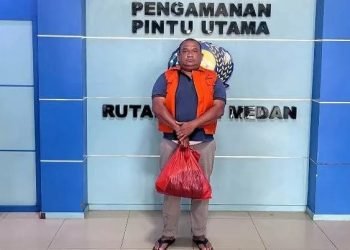 Mantan Kades Aek Raso, Parlindungan Nainggolan ditahan di Lapas Tanjung Gusta.