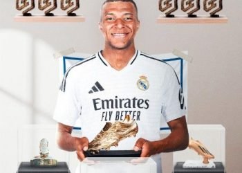 Kylian Mbappe merebut Sepatu Emas Eropa 2025.