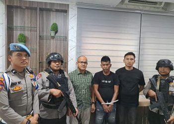 Alpa Patria Lubis yang menjadi otak aksi pembacokan jaksa di Kejari Deli Serdang saat ditangkap.