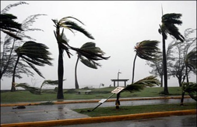 Ilustrasi angin kencang. 