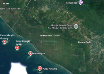 Empat pulau yang lebih dekat dengan wilayah Tapteng.