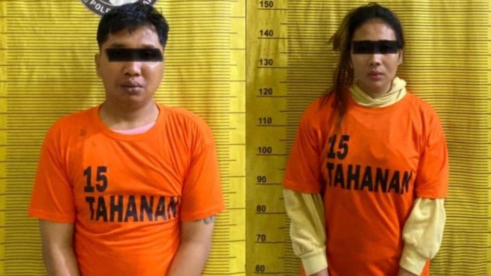 Pasutri diduga bandar sabu tempak polisi saat hendak ditangkap di Binjai.