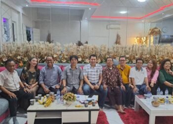 PERSIAPAN: Suasana rapat finalisasi persiapan Pesta Bona Taon Pomparan Punguan Raja Toga Sitompul Boru Bere (PRTSBB) Kota Medan dan Sekitarnya. (Dok: istimewa)