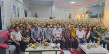 PERSIAPAN: Suasana rapat finalisasi persiapan Pesta Bona Taon Pomparan Punguan Raja Toga Sitompul Boru Bere (PRTSBB) Kota Medan dan Sekitarnya. (Dok: istimewa)