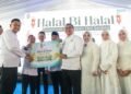 Bupati Deli Serdang, dr H Asri Ludin Tambunan menghadiri Halal Bihalal Pemkab Deli Serdang, Rabu (25/3/2026). Momentum halal bihalal tidak hanya menjadi ajang silaturahmi pascaIdulfitri, tetapi juga memperkuat sinergi antara pemerintah, mitra, dan seluruh elemen masyarakat dalam membangun Deli Serdang yang lebih baik. (Daniel Ginting)