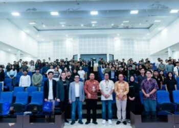 Program Data Unboxed @Campus bertajuk “Strengthening Indonesia’s AI Ecosystem: From Campus Innovation to National Impact” yang digelar di Auditorium Universitas Udayana, Bali.(dok.tel)