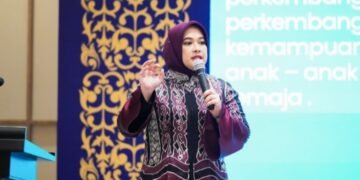 Ketua TP PKK Kabupaten Deliserdang Jelita Asri Ludin Tambunan. (Diskominfotan)