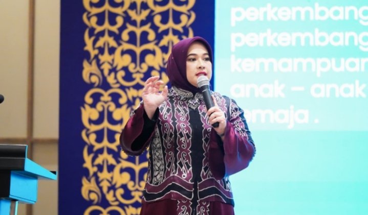 Ketua TP PKK Kabupaten Deliserdang Jelita Asri Ludin Tambunan. (Diskominfotan)