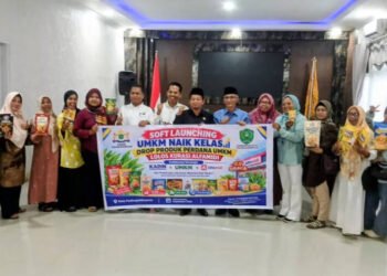 Launching UMKM binaan KADIN Kota Padangsidimpuan di aula Kantor Walikota Padangsidimpuan (19/9/2026). (IST